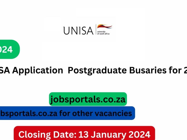 UNISA: New Postgraduate Scholarships 2024