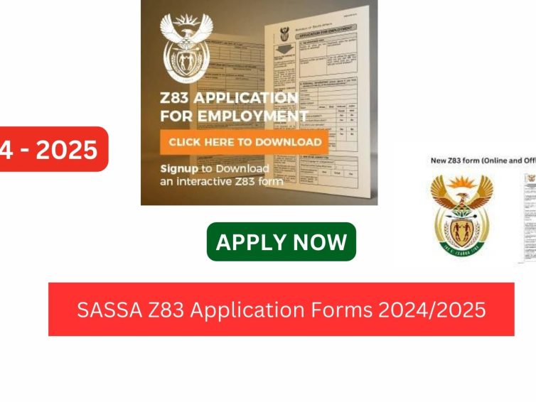 SASSA Z83 Application Forms 2024/2025