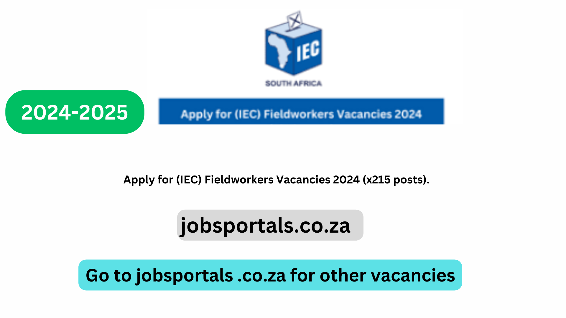 Apply for (IEC) Fieldworkers Vacancies 2024 (x215 posts). Jobsportals
