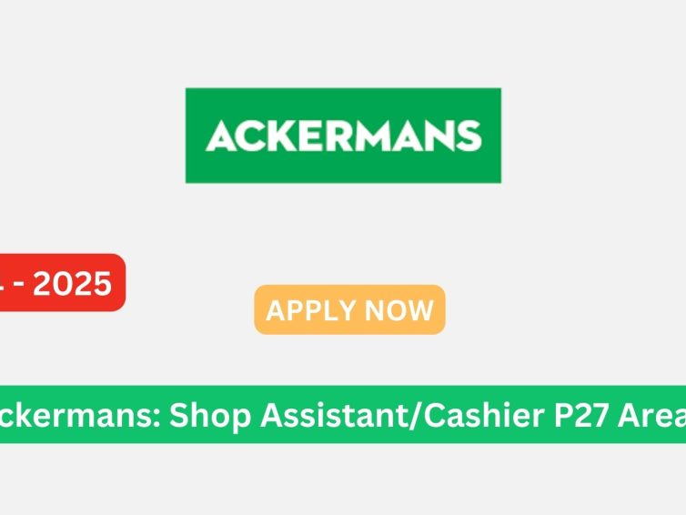 Ackermans: Shop Assistant/Cashier P27 Areas