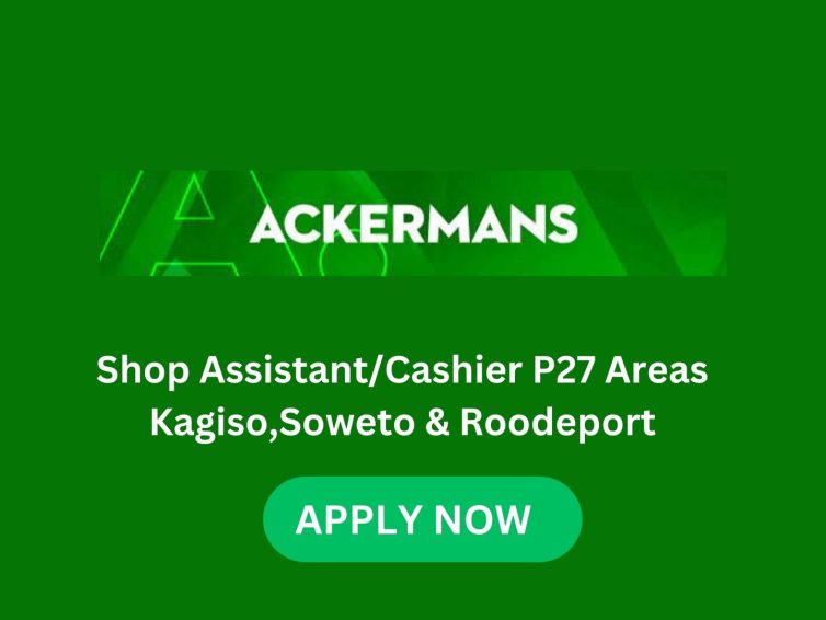 Ackermans : Shop Assistant/Cashier P27